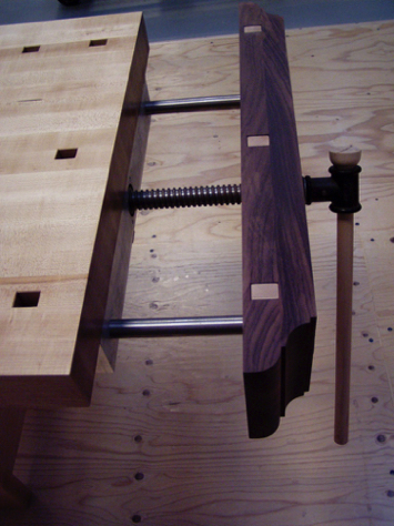 Tail vise, side view.